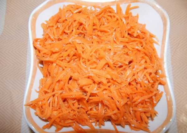 Морковь по-корейски без масла и уксуса