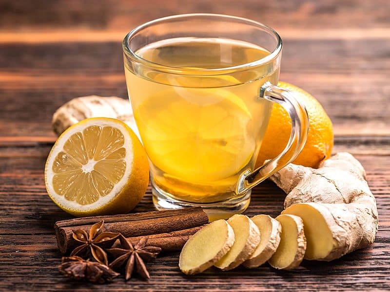 Рецепт чая с имбирём и лимоном