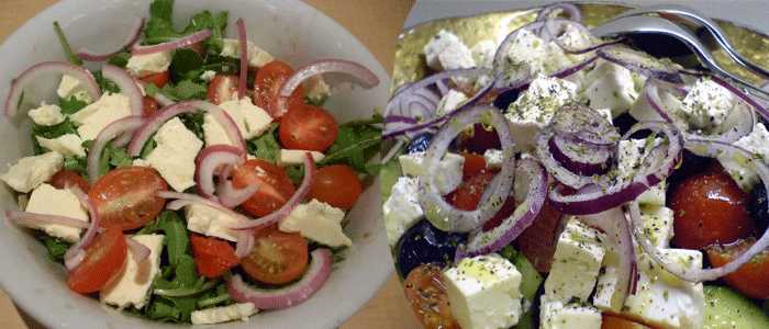 Способ приготовления "греческого" салата