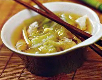 Китайский куриный суп из капусты