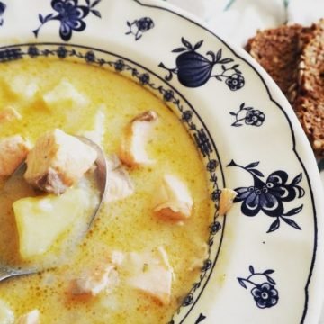 Традиционный финский суп с сёмгой