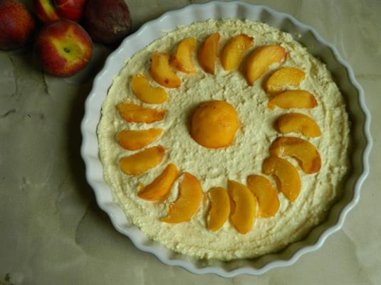 Рецепт приготовления творожной запеканки с персиками