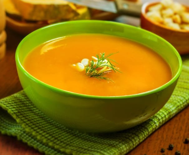 Сливочный суп из красной чечевицы