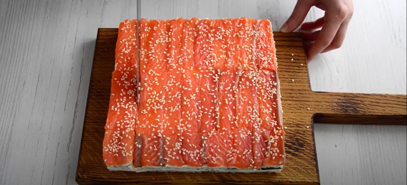 Готовый суши-торт