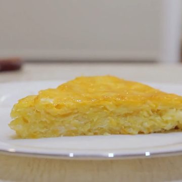 Картофельная запеканка с сыром без мяса