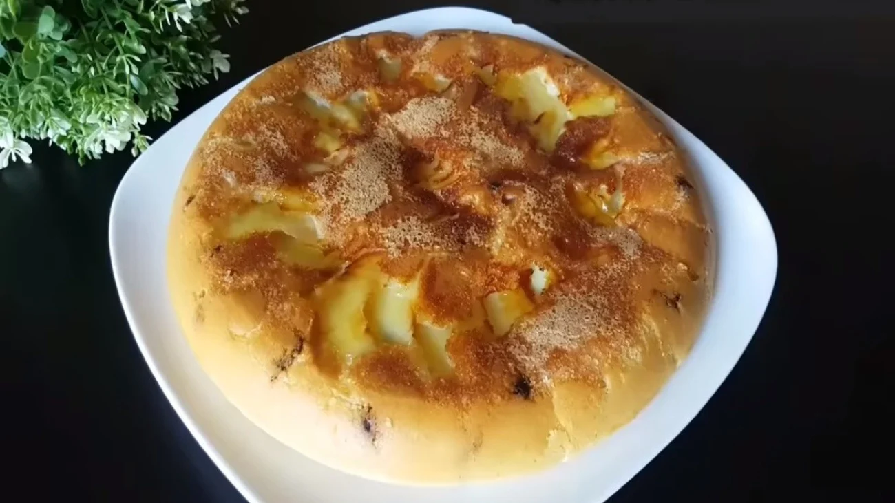Яблочный пирог без выпечки