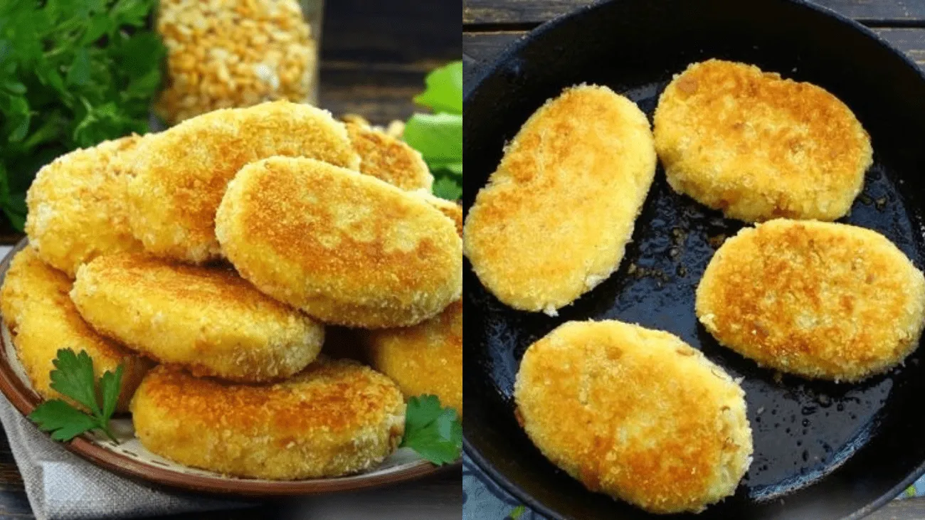 Картофельно-гороховые котлеты