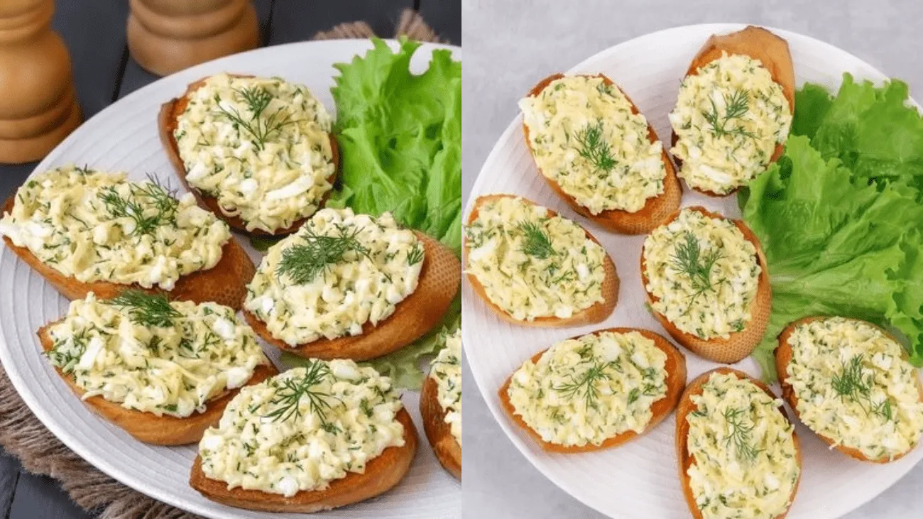 Хрустящие гренки с нежной намазкой