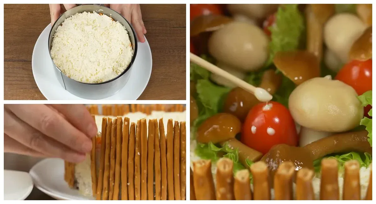 Салат Грибная лужайка