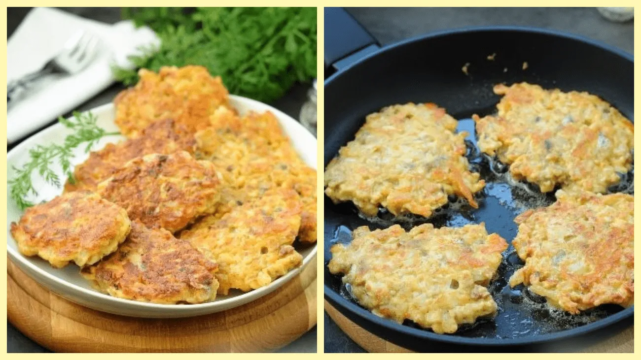 Грибные котлеты из шампиньонов и сыра