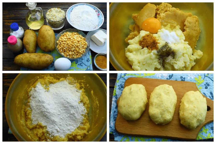 Картофельно-гороховые котлеты