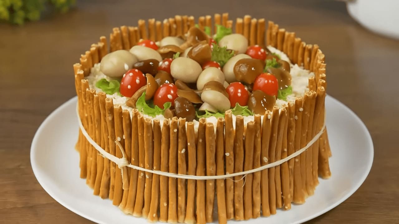 Салат Грибная лужайка