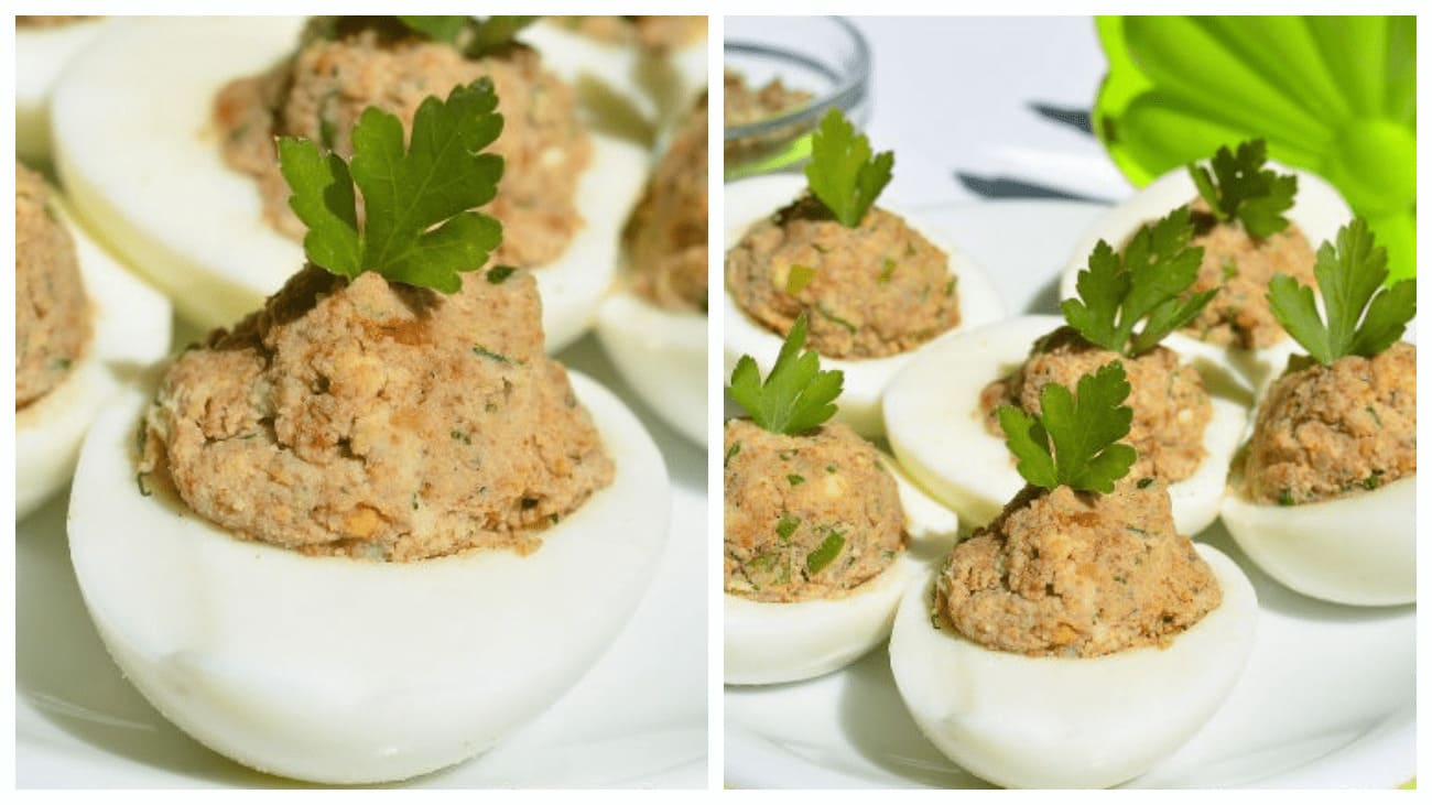Рецепт закуски из фаршированных яиц