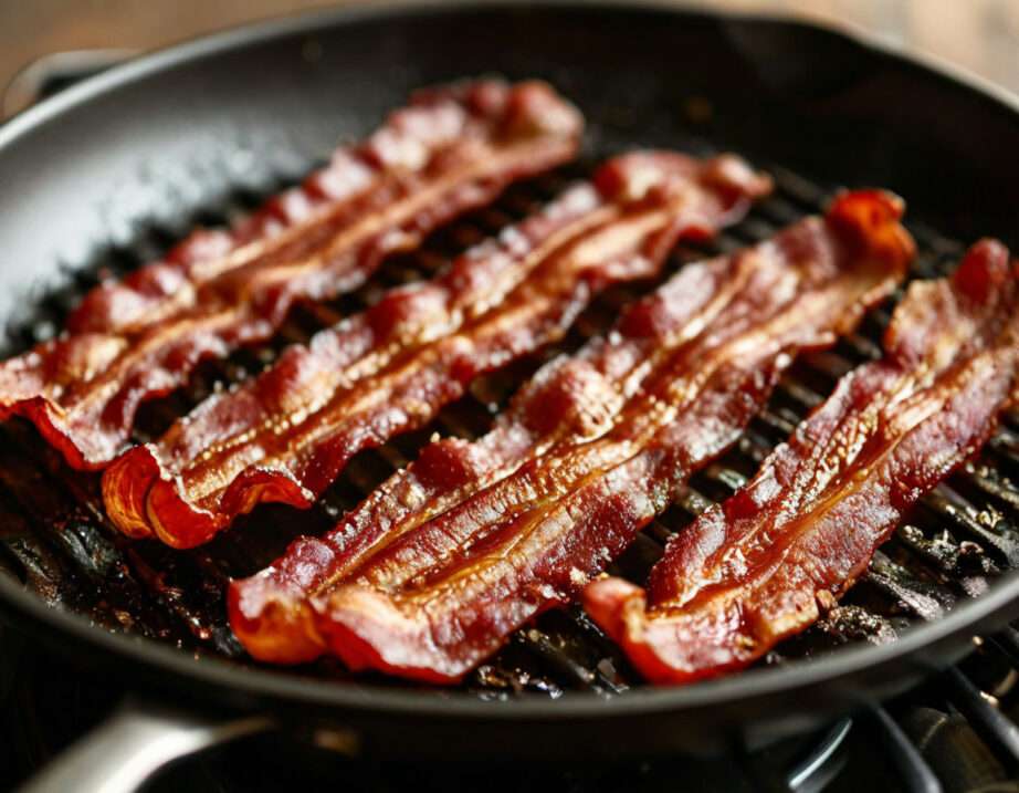 Сколько жарить бекон