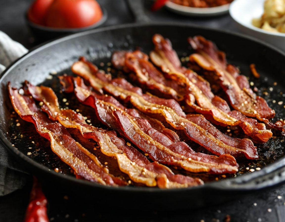 Сколько жарить бекон