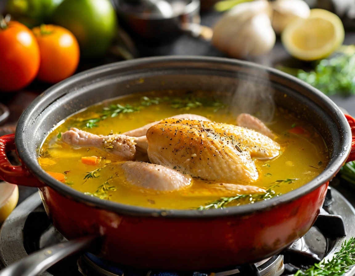 Сколько варить куриный бульон