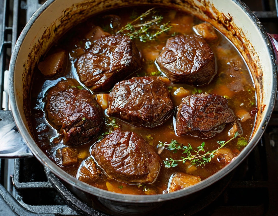 Говяжьи щечки в вине: время тушения