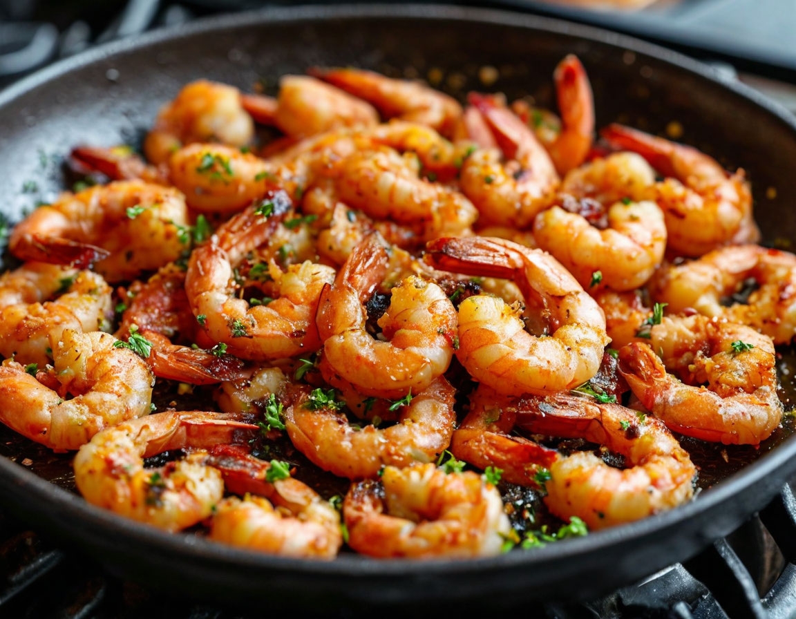 Сколько жарить креветки