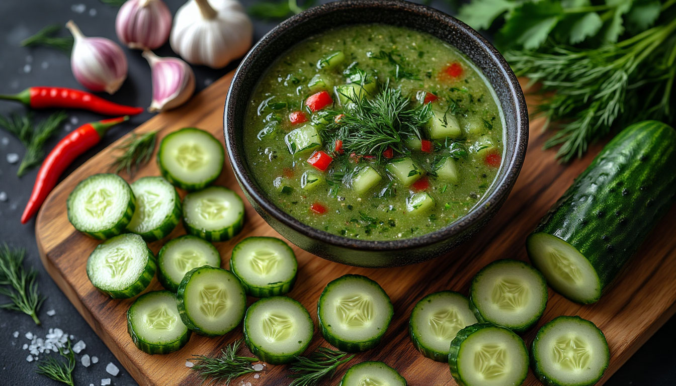 Блюда из огурцов