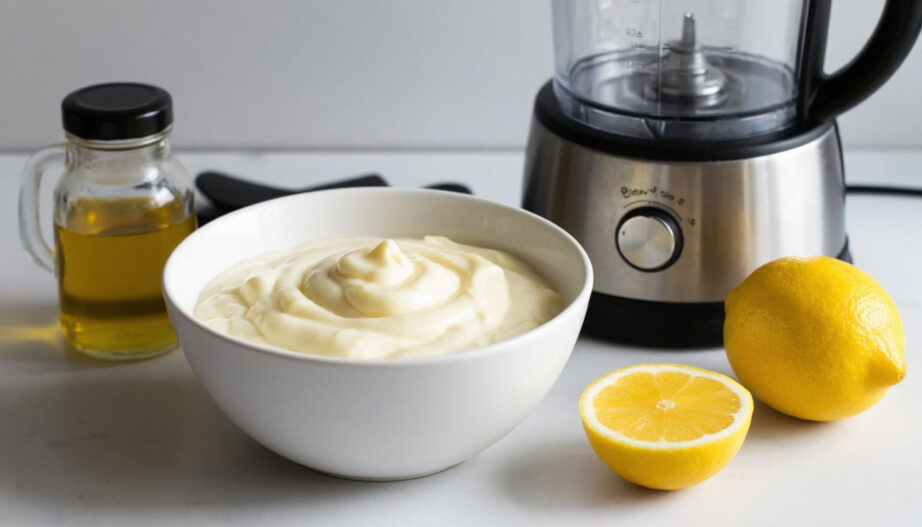 Миска с густым домашним майонезом