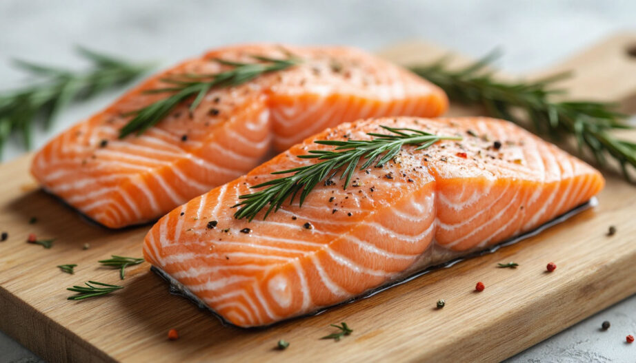 Специи для рыбы на гриле Специи для рыбы на гриле лосось с укропом и паприкой фото нежного стейка