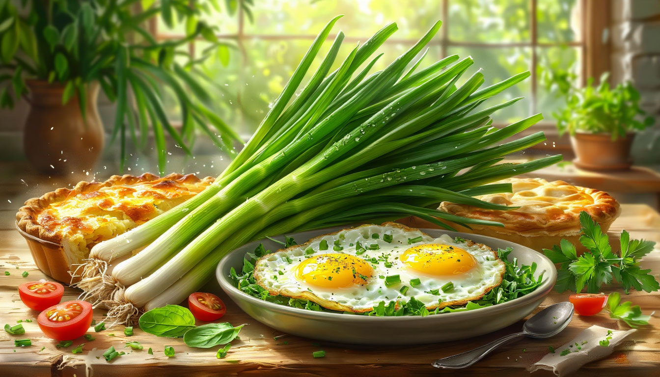 Что приготовить из лука зелёного